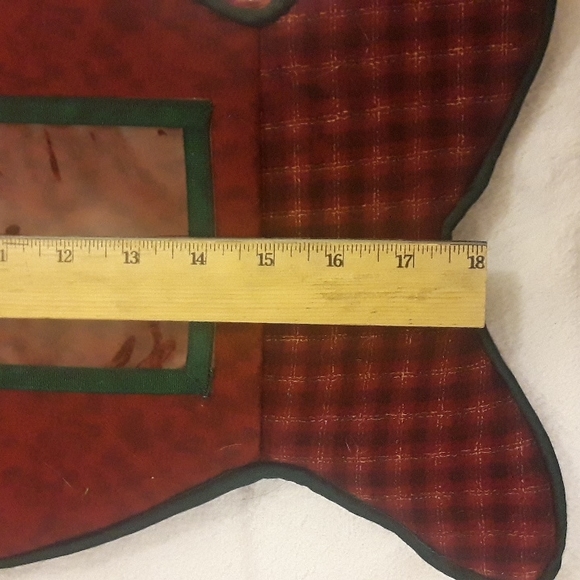 Current Cat Christmas Stocking..  Berry Plaid OS NWOT - Picture 7 of 10